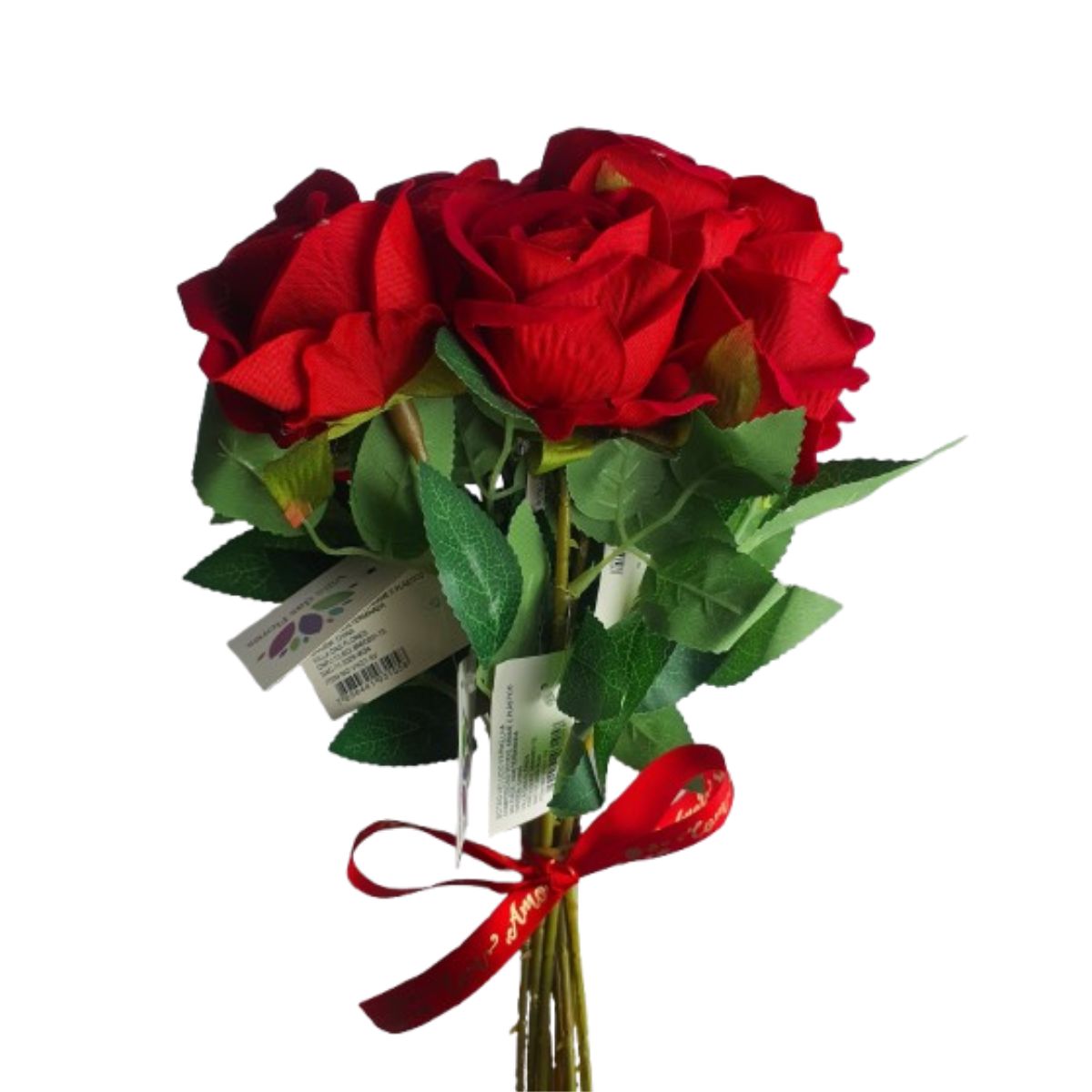 Buquê De Rosas 12 Botões Artificiais Realista Veludo Dia das Mães / Namorados Buquê De Rosas 12 Botões Artificiais Realista Veludo Dia das Mães / Namorados